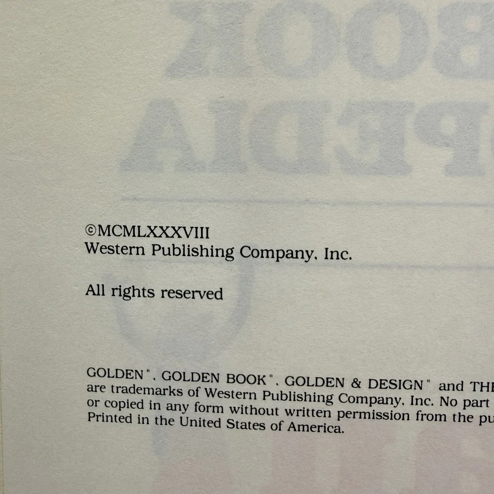 The Golden Book Encyclopedia 1988 Full 20 Volume Set Hardcover Vintage Childrens